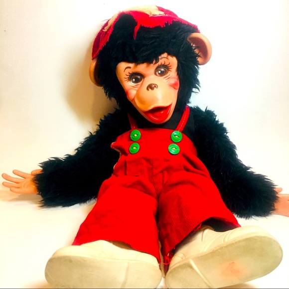 stuffed monkey from the 50s